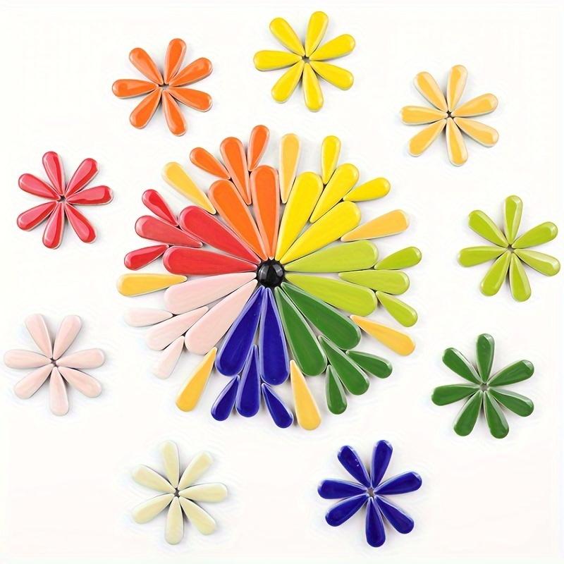 Ceramic Tile Blank - 100g 팩 물방울 모양 세라믹 모자이크